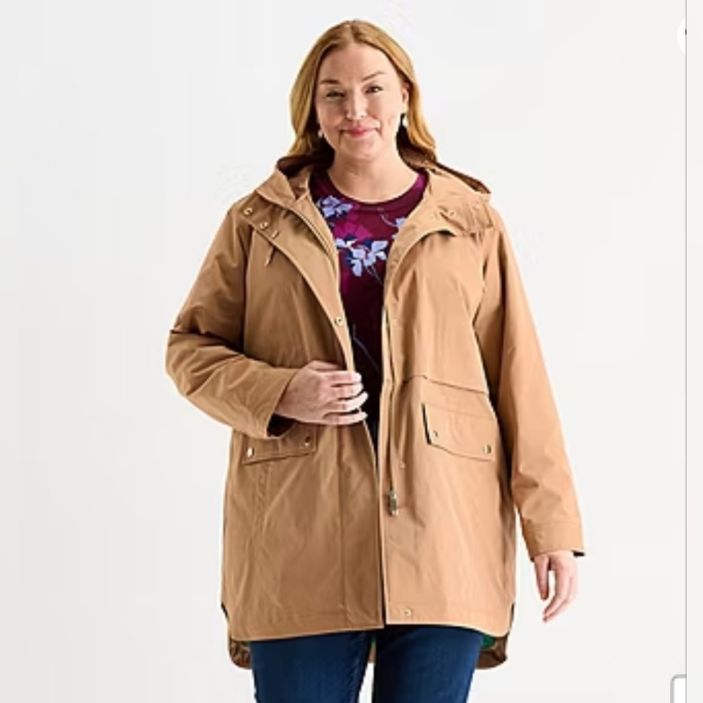 Liz Claiborne Plus Midweight Anorak